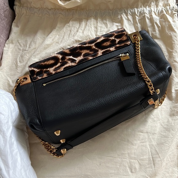 Lanvin NWOT Leopard print pony hair leather bag - Picture 5 of 12